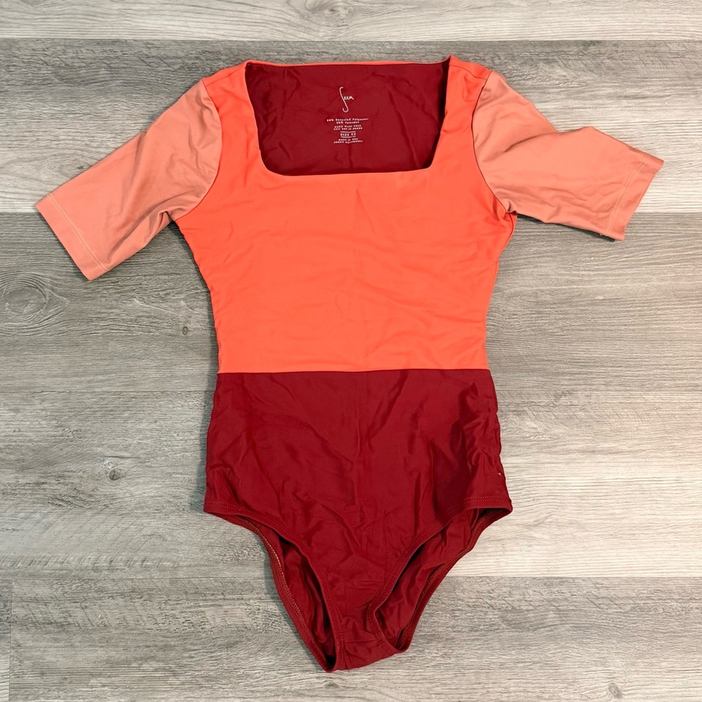 Seea Colorblock One Piece Bathing Suit Size XS - Picture 1 of 3